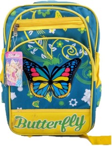 indidecor Butterfly Yellow School Bag