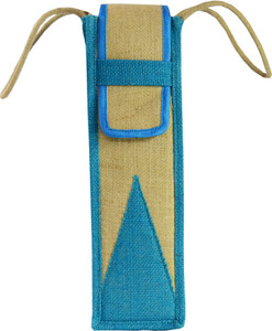 Ashvah Sky Blue Jute Water Bottle Multipurpose Bag