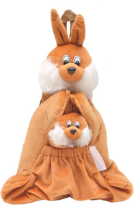 Bazaar Pirates Kangaroo Shape Soft Toy Picnic Bag Cum Kids Plush Backpack