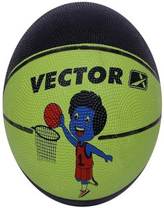 Vector X BB-TOON-GREEN-BLACK Basketball - Size: 3