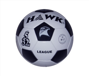 HAWK League Wht/Blk Football - Size: 5