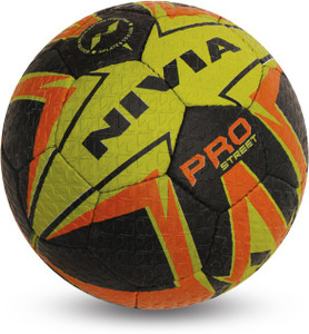 nivia football pro street football - size: 5(pack of 1, black)