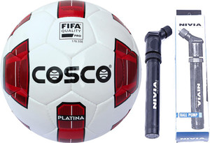 Cosco PLATINA Football With Pump Size-5 Football - Size: 5