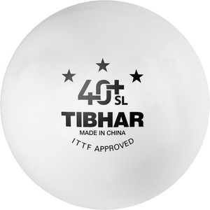 Tibhar 40+ SL Seamless Poly Ping Pong Ball - Size: 4