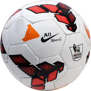 A11 Sports Premier League Red Football - Size: 5