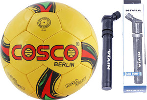 Cosco BERLIN Football With Pump Size-5 Football - Size: 5