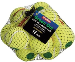Tourna Green Dot Ball Tennis Ball -   Size: 5