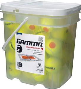 Gamma Sports 60 Orange Dot Ball Tennis Ball -   Size: 5