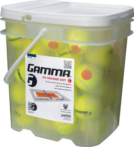 Gamma Sports 60 Orange Dot Ball Tennis Ball - Size: 5