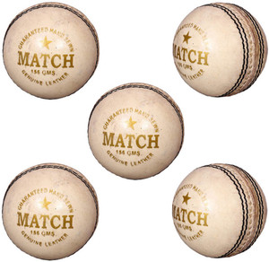 Priya Sports White Cric Cricket Ball - Size: 5