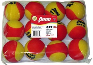 Penn QST 36 Foam Red Tennis Balls Tennis Ball -   Size: 5