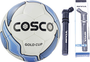 Cosco GOLD CUP Football With Pump Size-5 Football - Size: 5