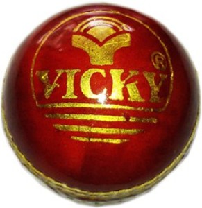 Vicky Leather Ball spin Cricket Ball -   Size: 3