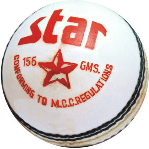 CW Star White Cricket Ball - Size: Full Size
