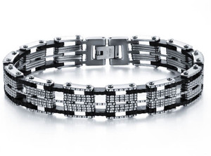 yellow chimes stainless steel rhodium bracelet