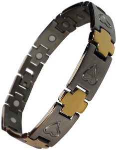 Aarogyam energy jewellery magnetic top metal bracelet