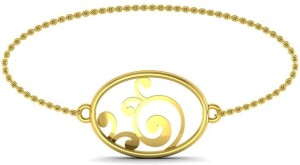 Avsar Anjali Yellow Gold 14kt Swarovski Crystal Bracelet