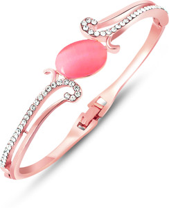 Aaishwarya Alloy Crystal Rose Gold Bracelet