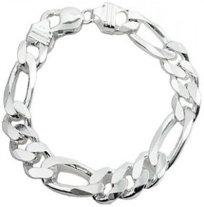 Casual Wear mens chain bracelet mens silver bracelets 10gm