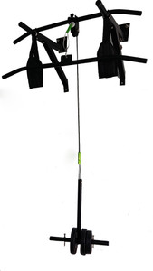 MH JIM EQUIPMENTS Full Black Top Pulley Pull-up Bar