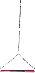 Facto Power Black Rod with 5 Feet Long Chain Chin-up Bar