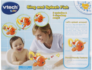 vtech sing and splash fish bath toy