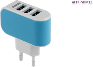 Accessoreez 3 USB port Wall Adapter Mobile Charger