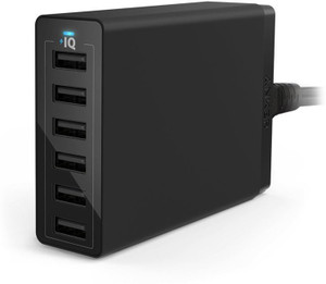 Anker A2123L11 Power Port 6 - 60W 6-Port Desktop Mobile Charger