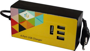 Technology Uncorked 15 Watt 4 port USB Charger for Handheld Devices & Mobiles Mobile Charger
