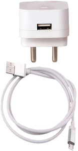 Trost 1.5A Wall Adapter with White Fish Net Metal Charging/Sync Micro USB Cable For Motorola X Play Mobile Charger