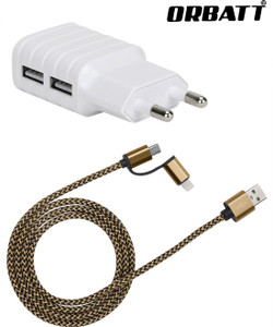 Orbatt CHR2-USB2in1-Golden Mobile Charger