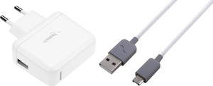 Nextech 2.1A USB Wall/Travel Charger with High Speed Micro Charging Cable-1Mtrs. for All Smartphones Mobile Charger