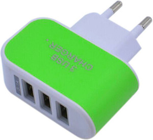 Cool 3 USB port Wall Adapter Mobile Charger
