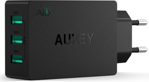 Aukey PA-U35 3 Port 30W USB Wall Charger with Ai Power Smart Charging Mobile Charger