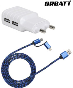 Orbatt CHR2-USB2in1-Blue Mobile Charger