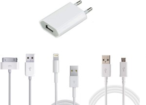 Techone+ Apple ipod iphone 4G 4S 3Gs 3G + iphone 5S Usb Data Cable + Android Usb Data Cable Mobile Charger