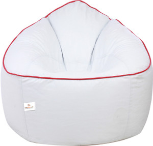 Star Xxxl Bean Bag Sofa With Bean Filling White Red Best Price In