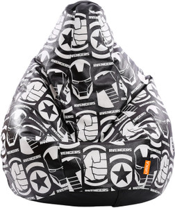 ORKA XL Dark Avengers Digital Printed Bean Bag With Bean Filling