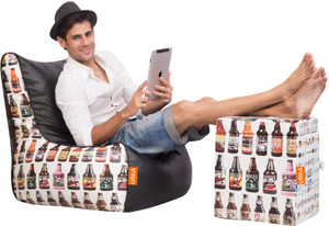 ORKA XXXL Bean Bag Chair With Bean Filling