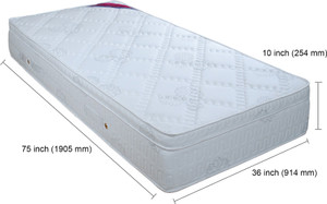 Springwel Luxury Collection 10 inch Single Pocket Spring Mattress