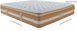 Springfit CCNATURA 8 inch Queen Pocket Spring Mattress