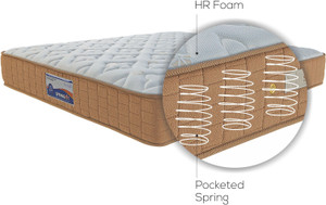 Springfit CCPETALS 6 inch Single Pocket Spring Mattress