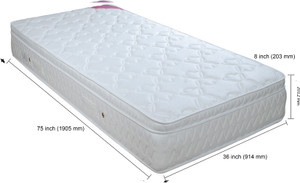 Springwel Divinity Collection 8 inch Single Pocket Spring Mattress