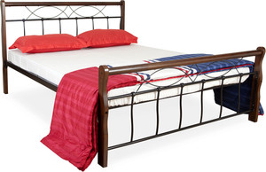 FurnitureKraft Frankfurt Metal Queen Bed