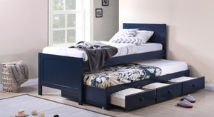 Urban Ladder Bering Trundle Solid Wood Single Bed With Storage