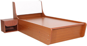 RAWAT Engineered Wood Single Bed With Storage
