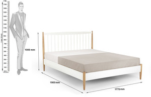 Dream Furniture Solid Wood King Bed