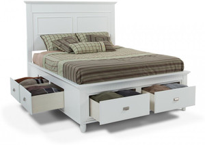 Dream Furniture Solid Wood King Bed With Storage