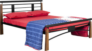 FurnitureKraft Double Metal Queen Bed