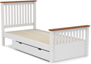 Urban Ladder Athens Solid Wood Single Bed With Storage Finish